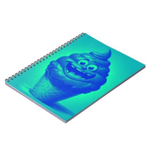 Gedreht Eiscreme Notizblock (Linke Seite)