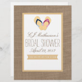 Gedreht Flop Beach Brautparty Rezept Divider (Vorne/Hinten)