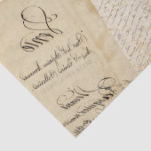 Gedreht Handschrift Seidenpapier (Detail)