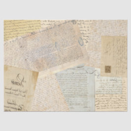 Gedreht Handschrift Seidenpapier