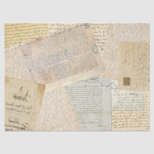 Gedreht Handschrift Seidenpapier