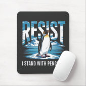 Gedreht Ich stehe mit den Pinguinen Mousepad (Mit Mouse)