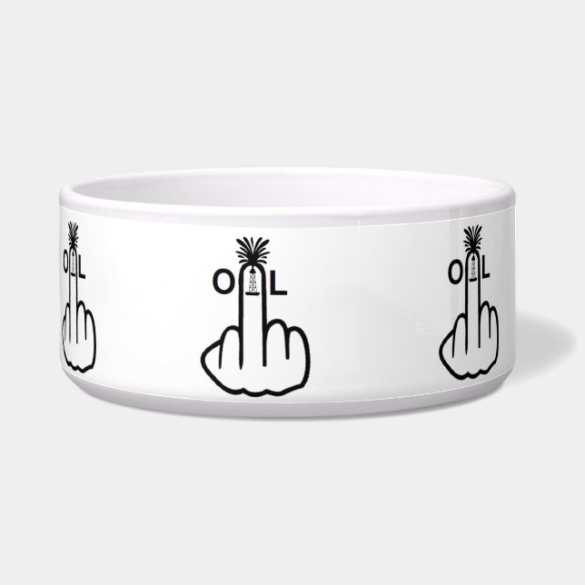 Gedreht Pet Bowl Oil Napf (Links)