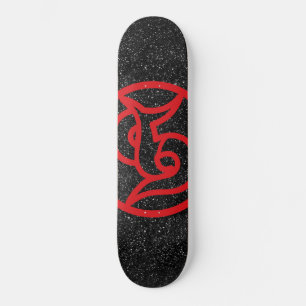 Gedreht Seite umkreist Skateboard