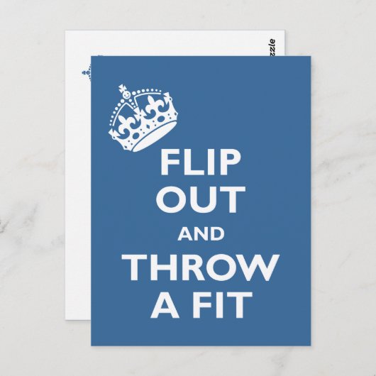 Gedreht und ein Fit werfen Postkarte (Vorne/Hinten)