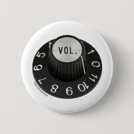 Gedrehte bis 11 (kein Text) Button (Vorderseite)