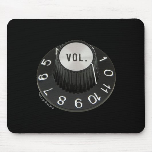 Gedrehte bis 11 (kein Text) Mousepad (Vorne)