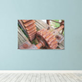 gedrehte Gears Leinwanddruck (Insitu (Holzboden))