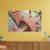 gedrehte Gears Leinwanddruck (Insitu (Wohnzimmer))