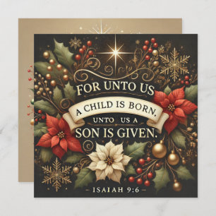 Gedruckt für uns Ein Kind ist Geborenes Buch Einladung