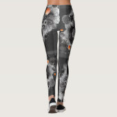 Gedruckt "Geometric Grid Funk" Leggings (Rückseite)