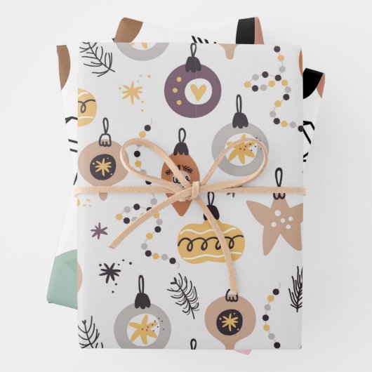 Gedruckt Geschenkpapier Set (Beispiel)