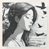 Gedruckt Glasuntersetzer (Vorderseite)