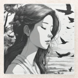 Gedruckt Glasuntersetzer