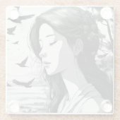 Gedruckt Glasuntersetzer (Rückseite)