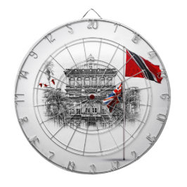 GEDRÜCKT: TRINIDAD & TOBAGO 8.31.62 DARTSCHEIBE