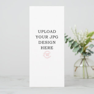 Gedruckte 4" x 9" Hochzeitsprogramme Einladung