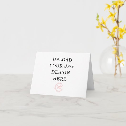 Gedruckte 4x5.5 Faltkarte Karte (Gelbe Blume)