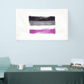 GEDRUCKTE ASEXUELLE PRIDE FLAG BANNER (Messeveranstaltung)