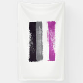 GEDRUCKTE ASEXUELLE PRIDE FLAG BANNER (Vertikal)