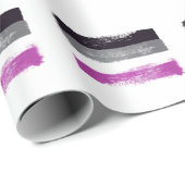 GEDRUCKTE ASEXUELLE PRIDE FLAG GESCHENKPAPIER (Rolleneckpunkt)