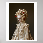 Gedruckte Avantgarde-gotische Barockfrau 120 Poster (Vorne)