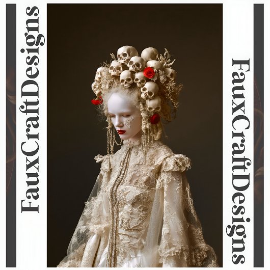 Gedruckte Avantgarde-gotische Barockfrau 120 Poster