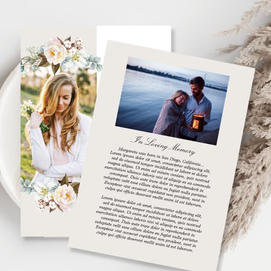 Gedruckte Blume anlässlich des Life Flat Program Einladung