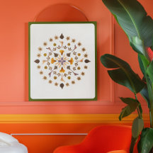 Gedrückte Blumen - Botanische Mandala-Kunst