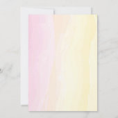 Gedruckte Einhorn-Geburtstagsparty Einladung (Rückseite)