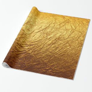 Gedruckte Faux-Goldfolie Moderne Hochzeitsfeier Geschenkpapier
