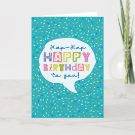 Gedruckte Geburtskarte | Alles Gute zum Geburtstag Dankeskarte