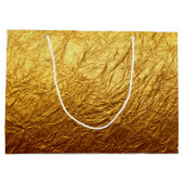 Gedruckte Imitate Goldfolie Moderne Hochzeitsfeier Große Geschenktüte (Rückseite)