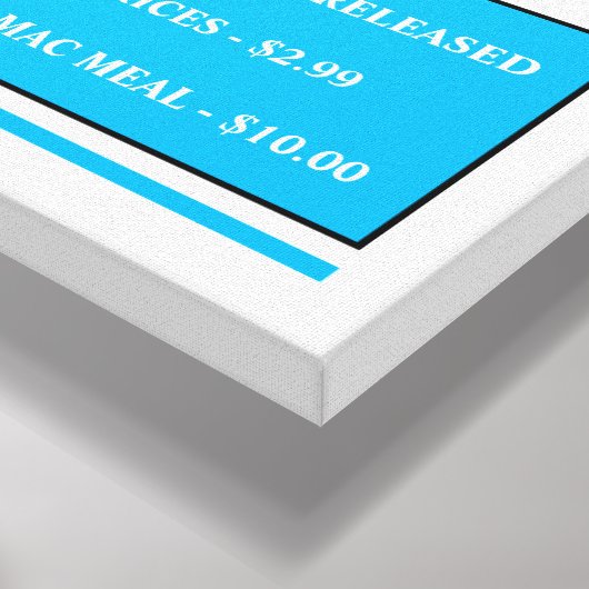 Gedruckte Leinwand auf Spannrahmen (Ecke(Unten))