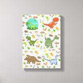 Gedruckte Leinwand Dinosaurier (Vorderseite)