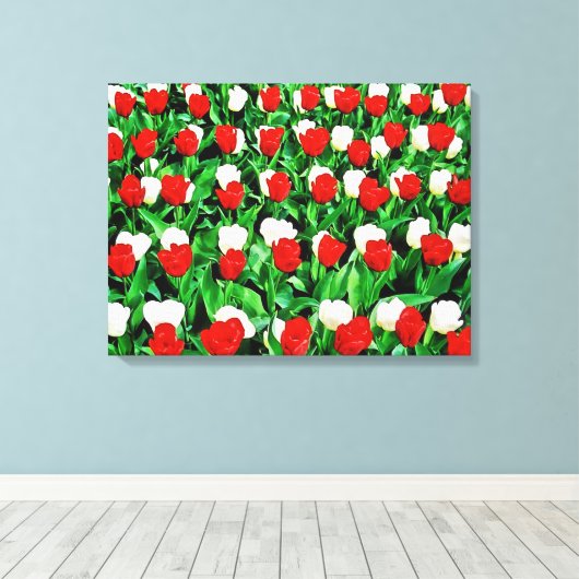 Gedruckte Leinwand Tulpen (Insitu (Holzboden))
