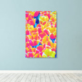 Gedruckte Leinwand Tulpen (Insitu (Holzboden))