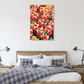 Gedruckte Leinwand Tulpen (Insitu (Schlafzimmer))