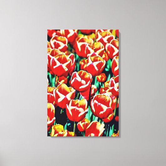 Gedruckte Leinwand Tulpen (Vorderseite)