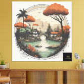 Gedruckte Leinwand XIV 1 (Insitu (Wohnzimmer))