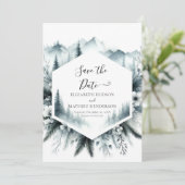 Gedruckte Minimalhochzeit Save The Date (Stehend Vorderseite)
