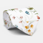 Gedruckte Monogramm über farbenfrohe florale Still Krawatte (Gerollt)