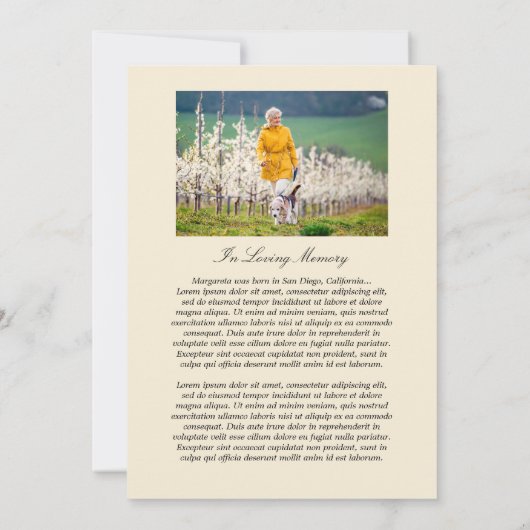 Gedruckte Multi-Foto-Feier zum Life-Programm Einladung (Rückseite)