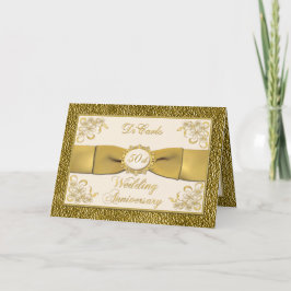 GEDRUCKTE RIBBON-Blütenblume Einladung zum 50-jähr