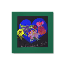 Gedruckter Blumen-Session-Leinwanddruck