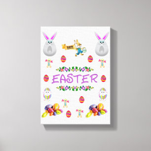 Gedruckter Canvas-Ostertag Leinwanddruck