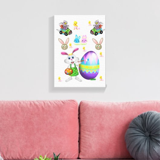 Gedruckter Canvas-Ostertag Leinwanddruck (Insitu (Wohnzimmer))