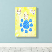 Gedruckter Canvas-Ostertag Leinwanddruck (Insitu (Holzboden))