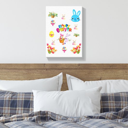 Gedruckter Canvas-Ostertag Leinwanddruck (Insitu (Schlafzimmer))