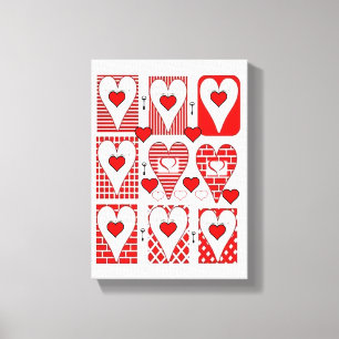 Gedruckter Canvas Valentinstag Leinwanddruck